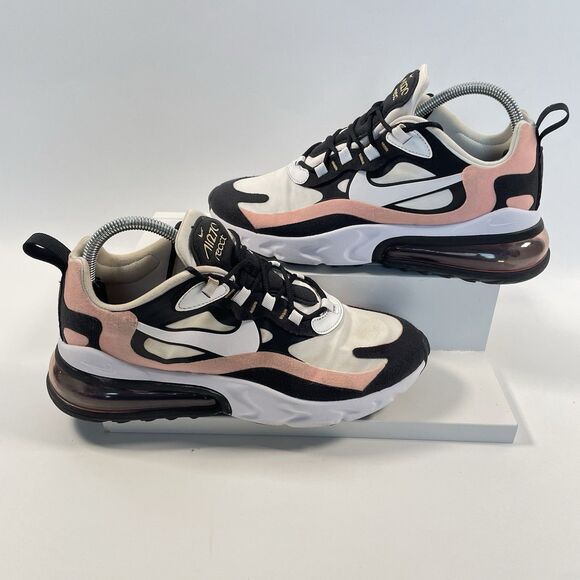 Nike Air Max 270 React Women Running Shoes Coral Black White AT6174-005 Size 8.5 - Picture 3 of 13